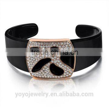 Wholesale metal love leather bangle