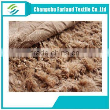 polyester stretch ruffle plush fabric