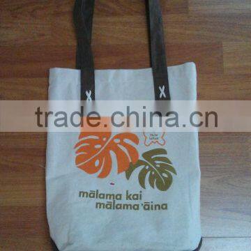 2014 new design ladies canvas cotton recycling tote bag