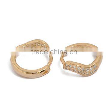 Earring, Gold Brass Jewelry Trendy Zircon Fashion Earring, Earring Jewelry Wholesale P9285