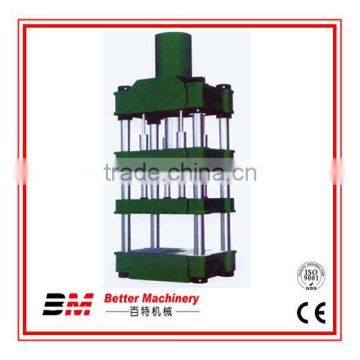 Sheet metal drawing double movement hydraulic press