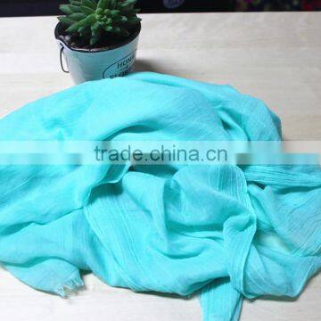 Fashionable cotton pure color long scarf