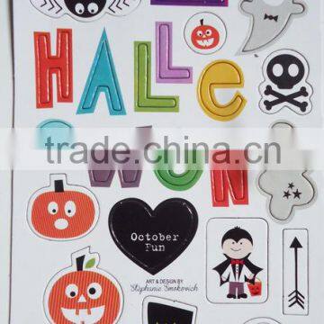 promotion festival stickers/ halloween chipboardstickers