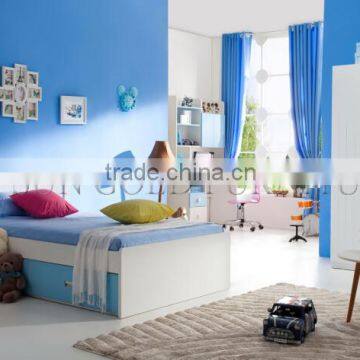 Modern Home Used Children Single Wooden Storage Bed (SZ-BF806)