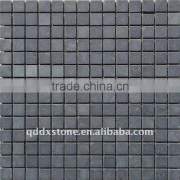 natural slate pebble stone mosaic wall cladding