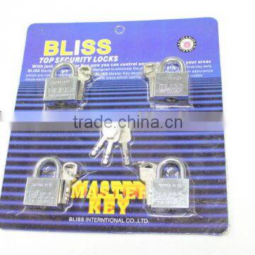 4pc padlock set