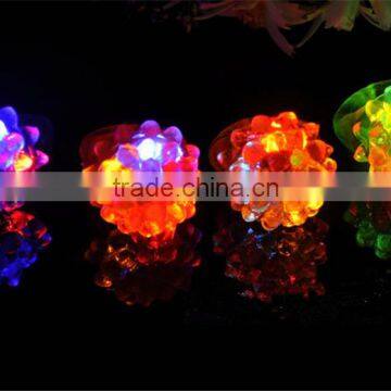 Cool Led Light Up Flashing Bubble Ring Rave Party Blinking Soft Jelly Glow Party Favor photo-5