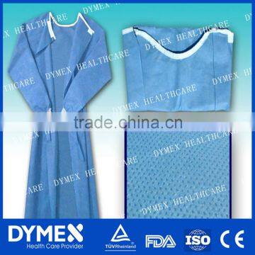 Blue Disposable Nowoven Sterile SMS Surgical Gown