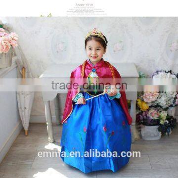 Hot sale anna dress elsa frozen dress for kids BC2104