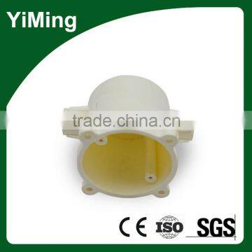 YiMing shallow pvc junction box with two hole