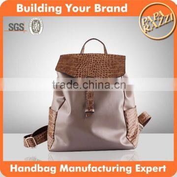 3574- Newest fashion unisex leather backpack hot sale high end leather bag