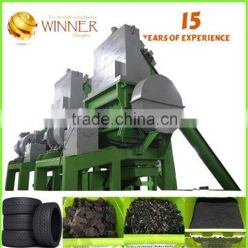 Waste Crusher Rrecycled tire rubber buckets Used