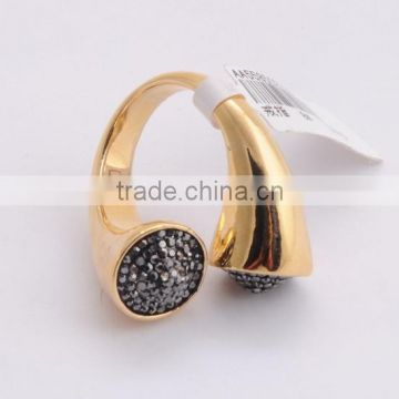 Gold Plating Open Sprinkler Shape Ring Fashion Adjustable Ring