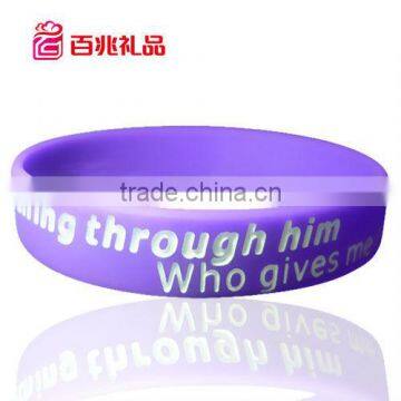 Cheapest custom logo silicone rubber wristbands/silicone wristband with usb