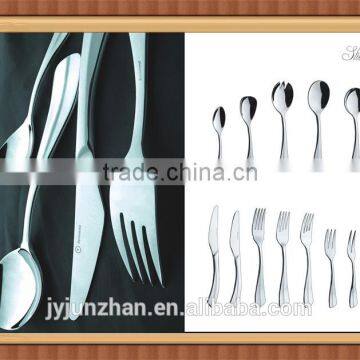Hot-sell stainless flatware cutlery sets with water dropped style