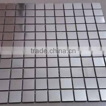 Square shape and 8 thickness stainless steel metal mosaic tiles