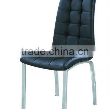 high back hot sell black pu dining Chair