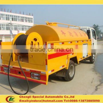 Made in china dongfeng small sewage cleaning truck