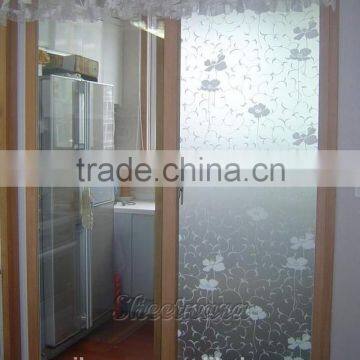 new style translucent color print self-adhesive glass film decorative Explosion-Proof window film 3K