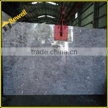 Prefab king flower marble slab, China cheap grey marble slab