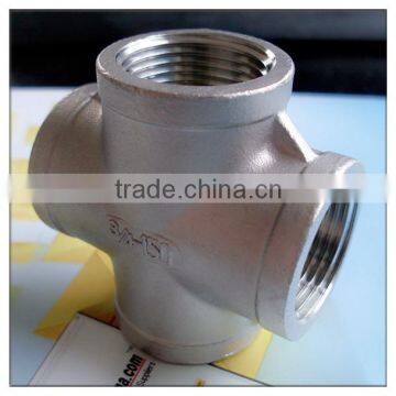 3/4" stainless steel cross tee fittings grade 304 316 acc to din2999