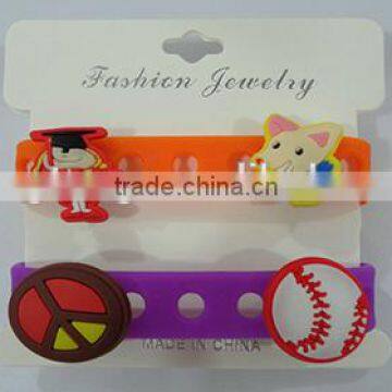 2014 best ornaments cheap customized manufacture any of customized silicon bracelet in high quality and the cheapest price