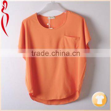 OEM service simple neck designs for ladies tops china