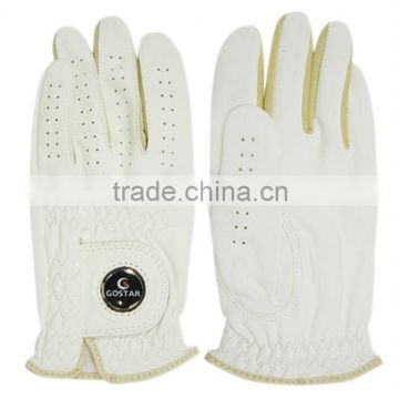 Man Cabretta Golf Glove With Ball Marker