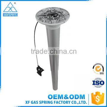 Unique hand operation adjustable height csat aluminium gas lift table base