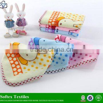 Microfiber 30X30 square printed towel in gaoyang