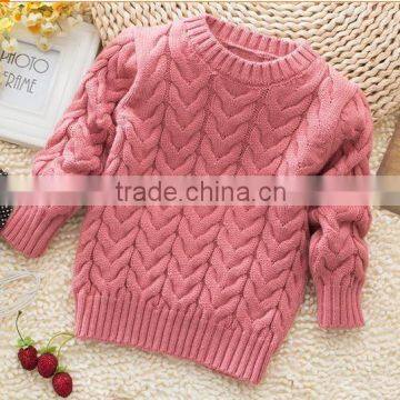 Round collar boutique children's cashmere sweater