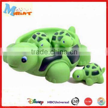 ICTI factory baby bath mini tortoise soft vinyl toys