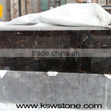 Dark Emperador Brown Marble Flooring Border Design Marble Tile photo-3