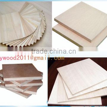 Good quality furniture grade plywood paulownia face with poplar core