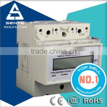 DDS7666 Type single phase multi-function power modbus electricity din rail power meter