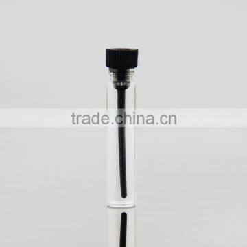 empty tublar bottle with plastic plug