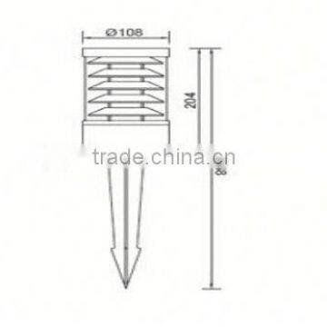 New Morden Design Pole Support Outdoor 5yrs warranty15W LED Garden Light