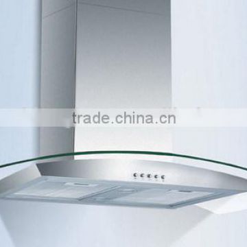 Tempered glass kitchen range hood with AS/NZS2208:1996, BS6206, EN12150 certificate