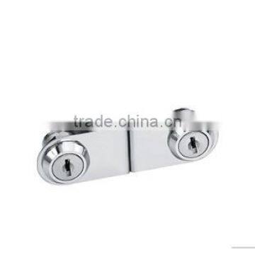 Glass door lock, furniture cabinet drawer lock with Zinc material