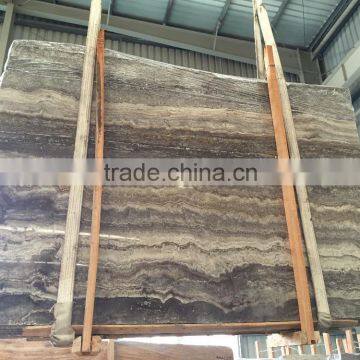 Iran Silver Black Travertine Honed & Filled