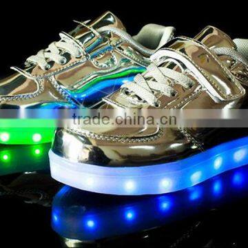New Design 7 Color Led Light up Funny Kids Shoes Supplier's Choice