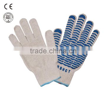 safety work pvc dotted gloves