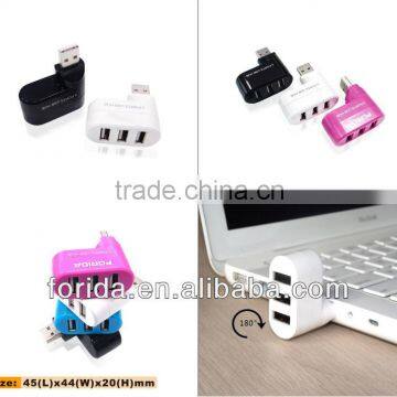 mini 3 port usb 2.0 hub for ipad 2