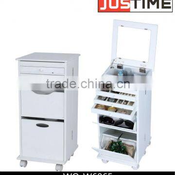 wooden jewelry cabinet, make up storage cabinet, living room furniture