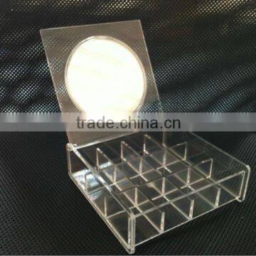 Acrylic Cosmetic Organizer With Mirror