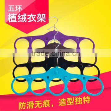 Hot sale plastic velvet flocked hanger