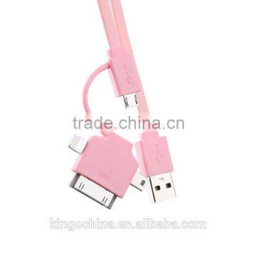 Manufacturer 3 in 1 USB charger cable data USB cable For Android/ Iphone/ Mirco