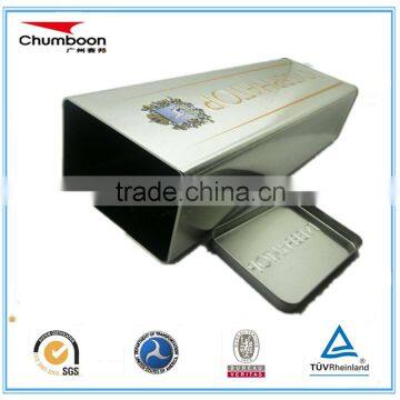Big Rectangle Wine Tin Can / Direct Factory OEM Metal Box / Wine Bottle Protect Tin Box photo-2