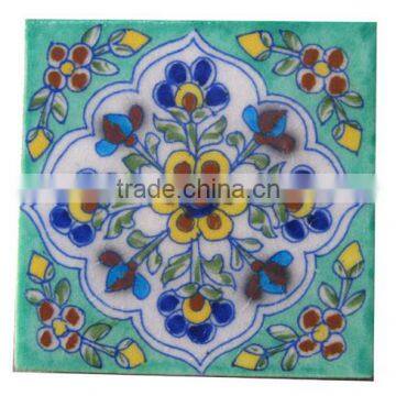 beautiful turquoise blue pottery tiles