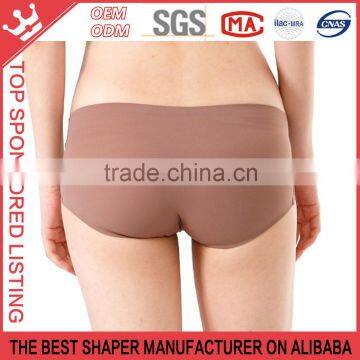 [Simple Seamless Women Briefs] One Piece Seamless Nylon Ladies Wholesale Underwear K138